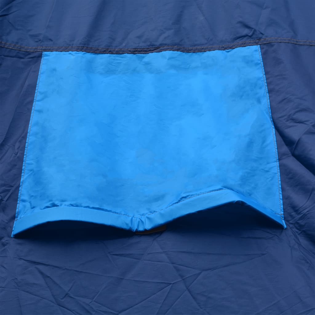 vidaXL Camping Tent Fabric 9 Persons Dark Blue and Blue - Spacious and Comfortable