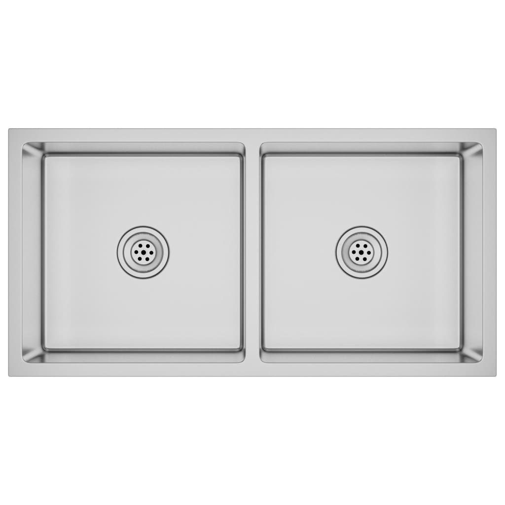 vidaXL Handmade Kitchen Sink Stainless Steel - Clean Contemporary Design