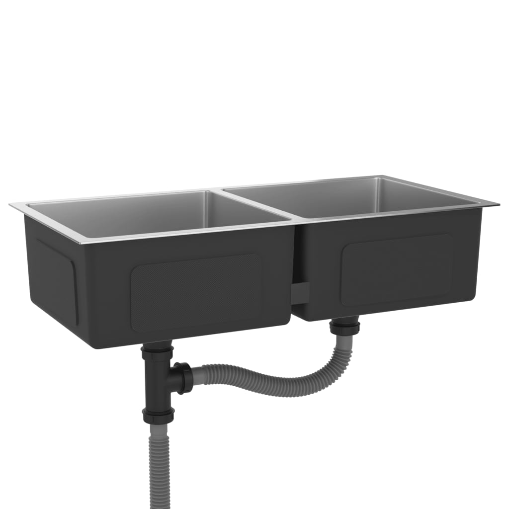 vidaXL Handmade Kitchen Sink Stainless Steel - Clean Contemporary Design