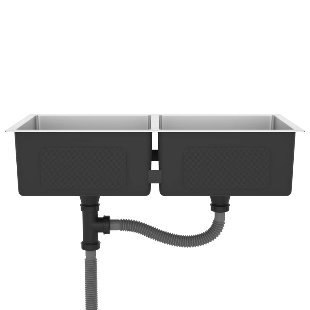 vidaXL Handmade Kitchen Sink Stainless Steel - Clean Contemporary Design