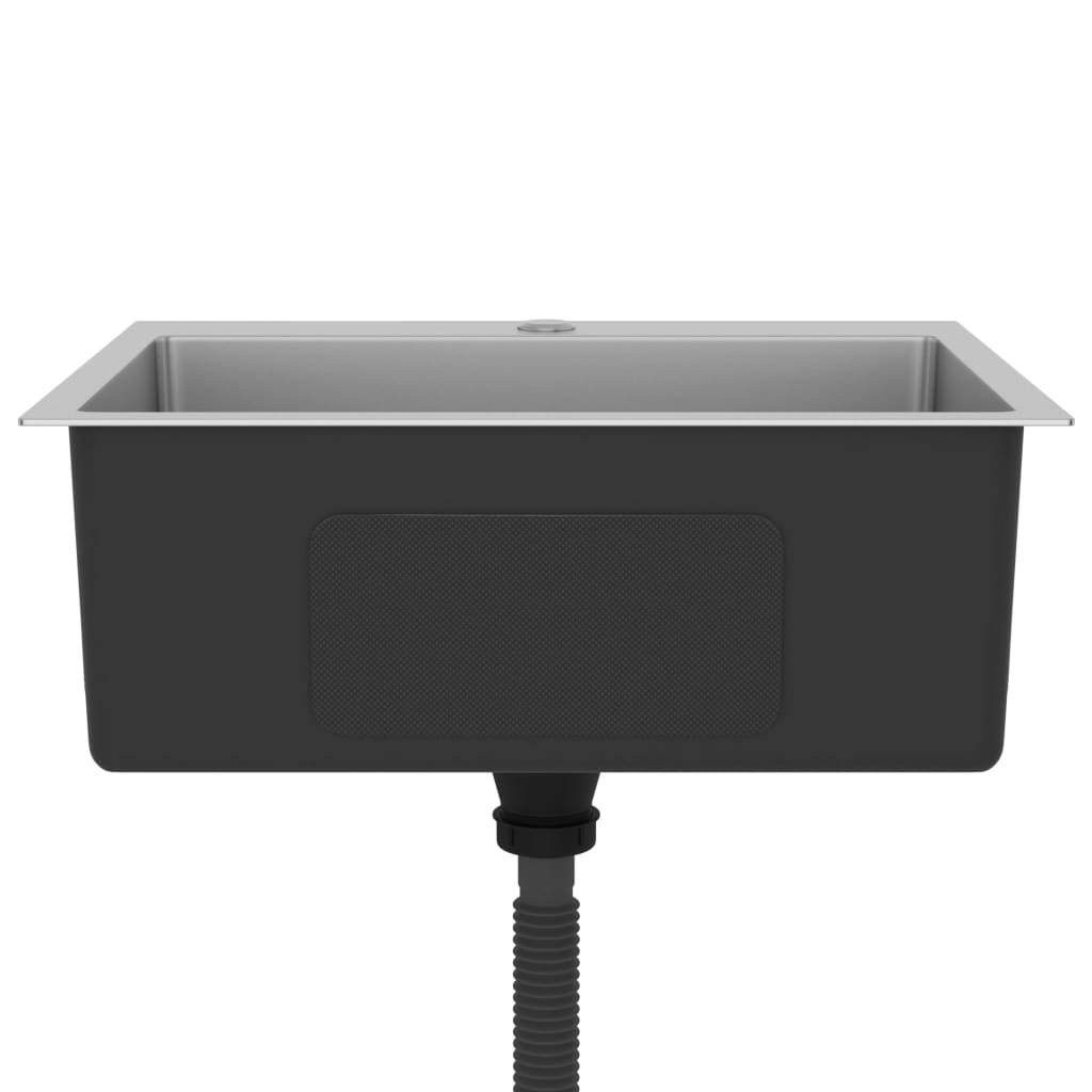 vidaXL Handmade Kitchen Sink Stainless Steel - Contemporary Design, High-Graded Stainless Steel