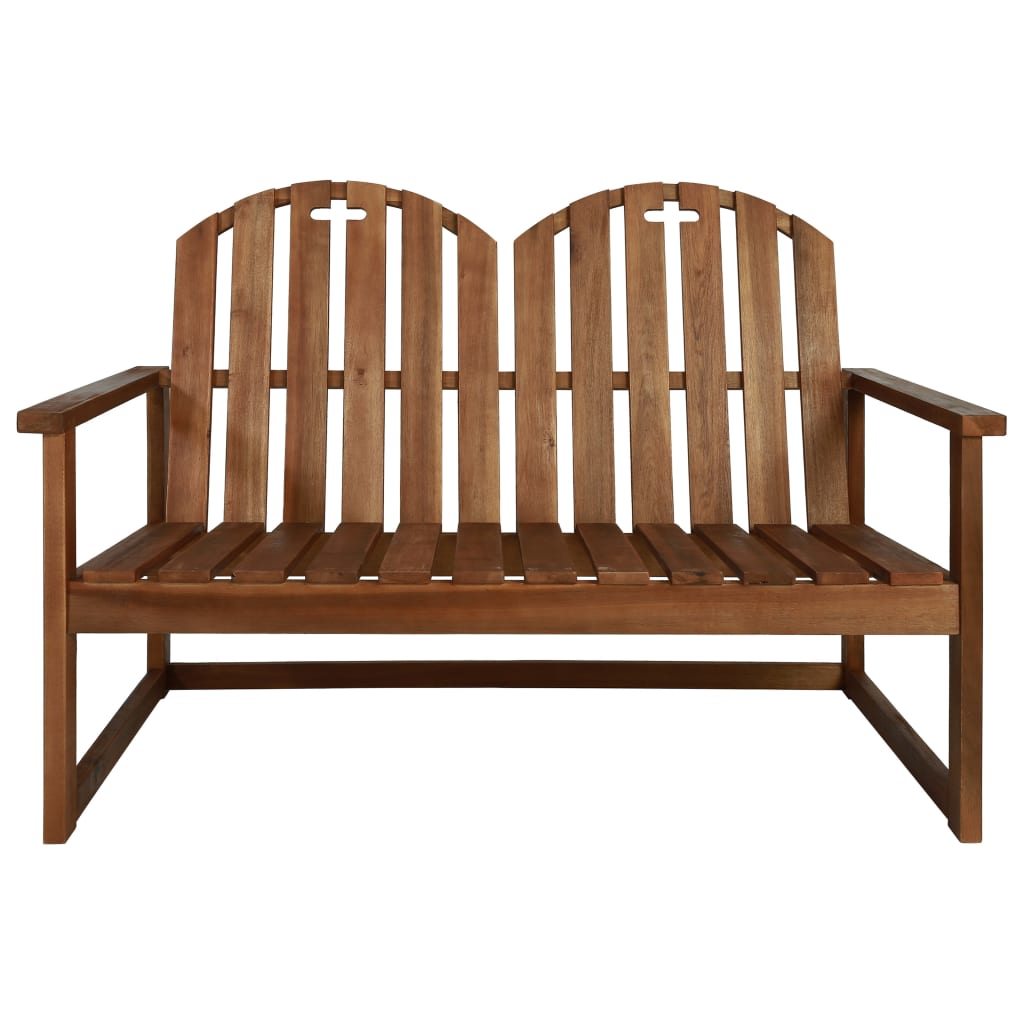 vidaXL Patio Bench 43.3" Solid Acacia Wood - Outdoor Furniture for Relaxing and Enjoying Leisure Time