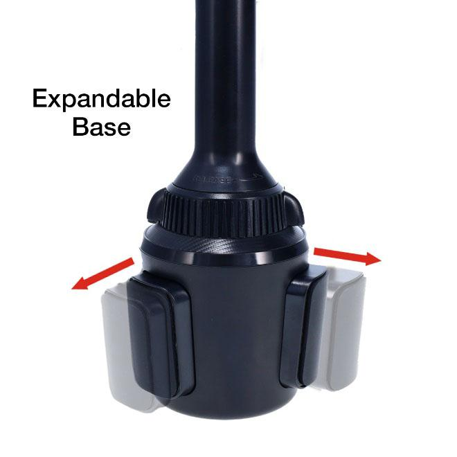 Cummins Cup Phone Holder For Car or Truck - Adjustable Phone Mount, Black