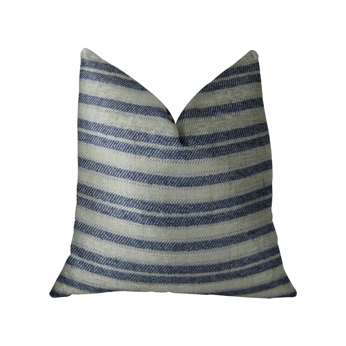 Meadow Navy and Cream Handmade Luxury Pillow - Plutus