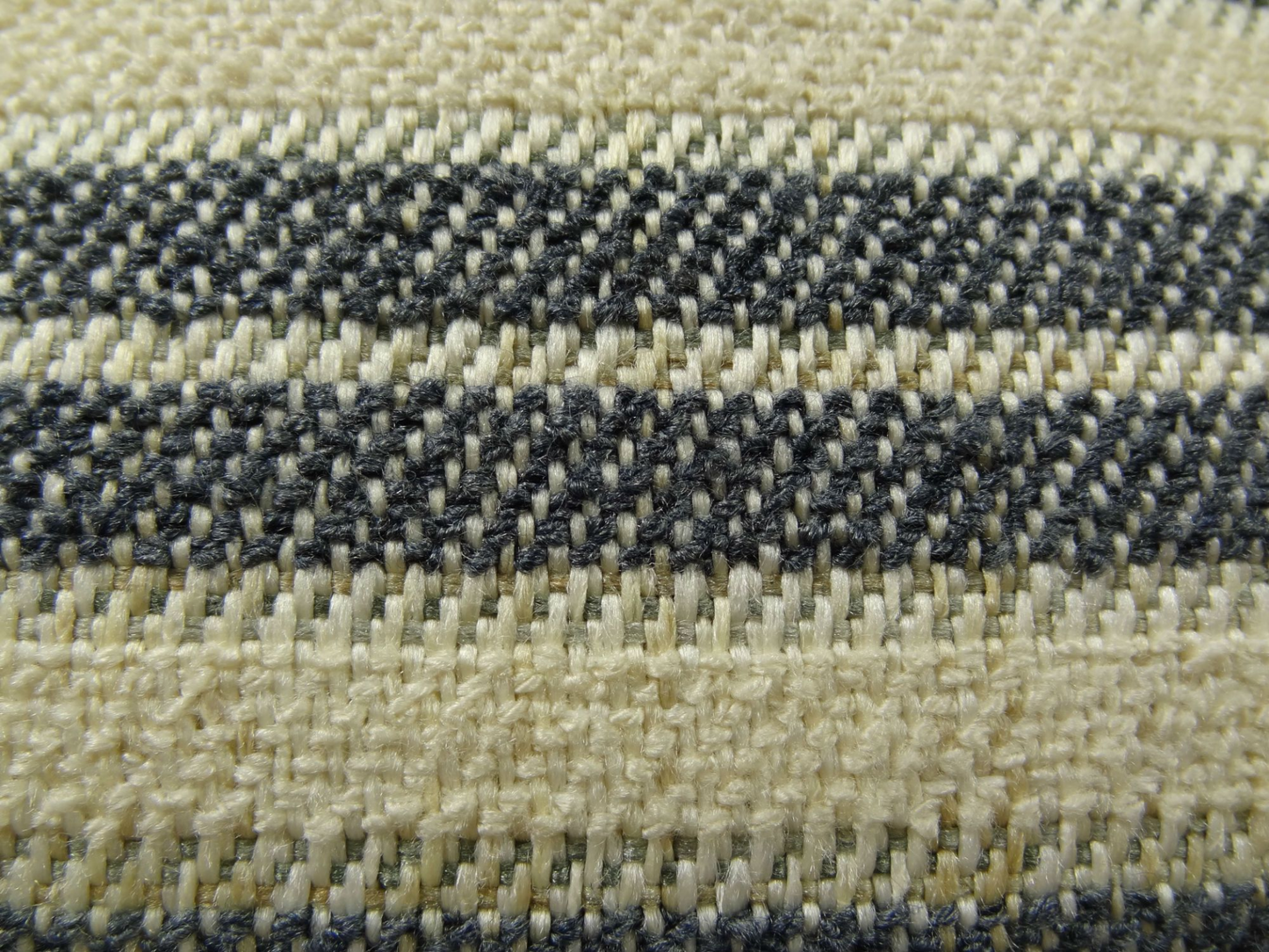 Meadow Navy and Cream Handmade Luxury Pillow - Plutus