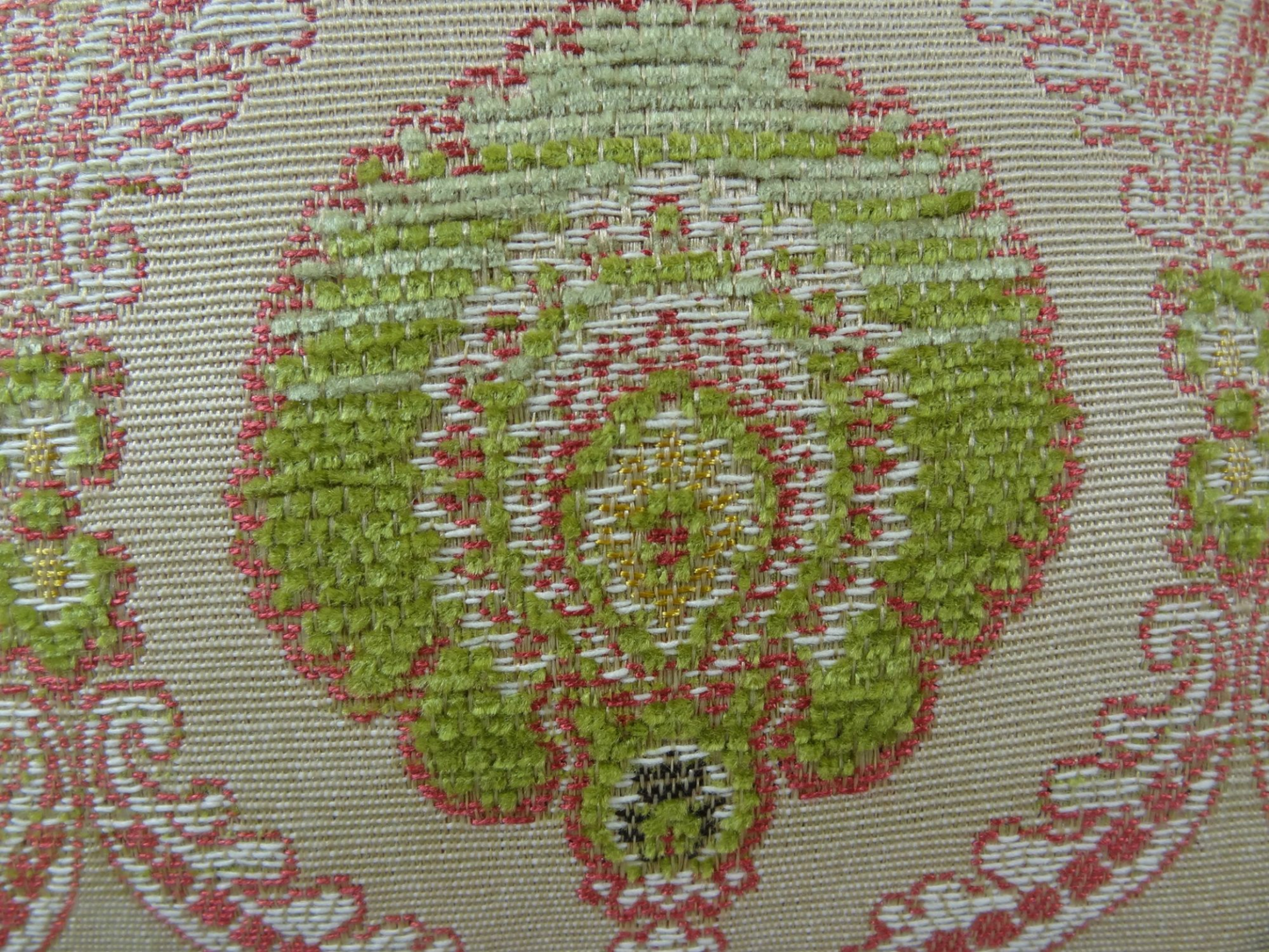 Tulip Garden Pink and Green Handmade Luxury Pillow - Elegant Floral Design