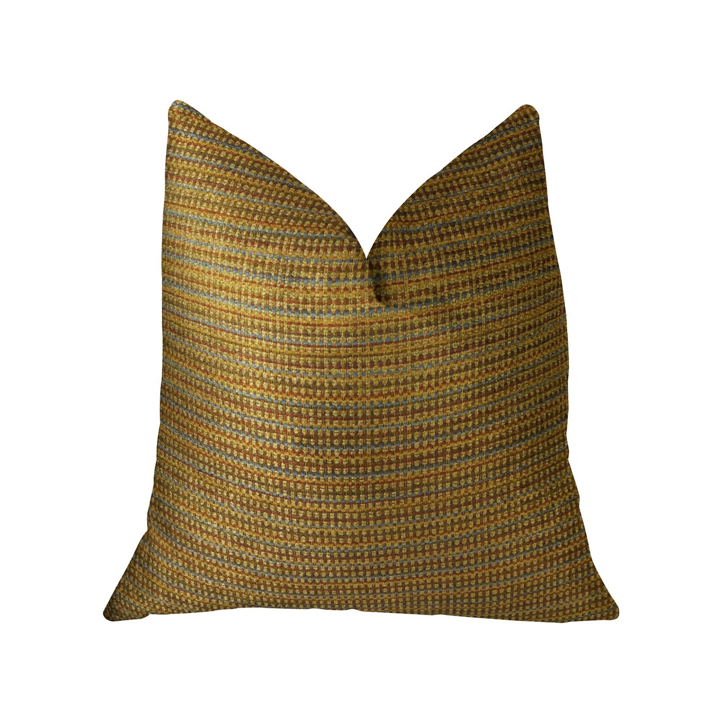 Madison Copper and Brown Handmade Luxury Pillow | Plutus