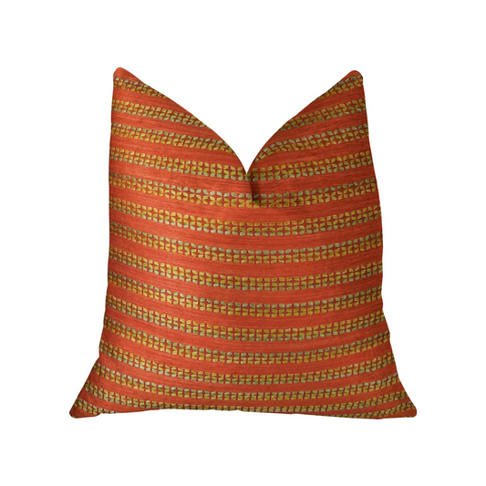 Carmine Red Handmade Luxury Pillow - Plutus