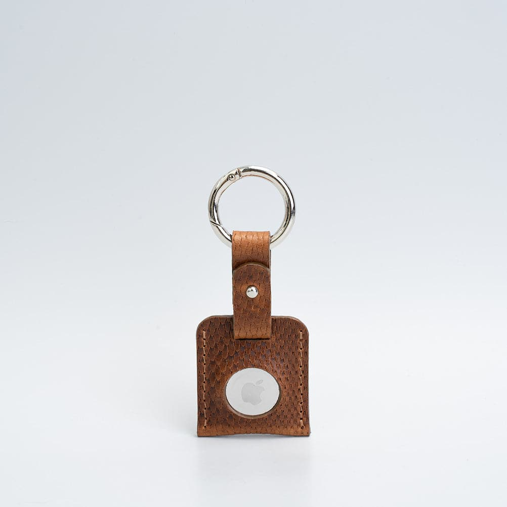 Premium Leather AirTag Keychain - Customizable and Handcrafted