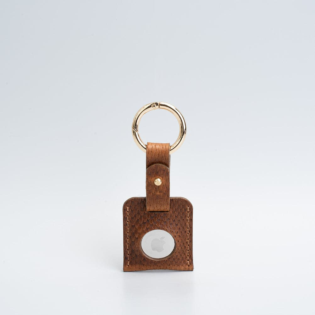 Premium Leather AirTag Keychain - Customizable and Handcrafted
