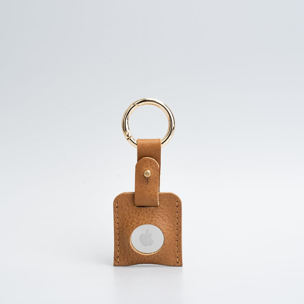 Premium Leather AirTag Keychain - Customizable and Handcrafted