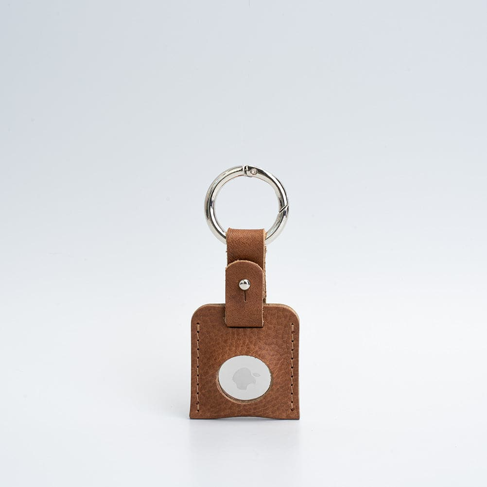 Premium Leather AirTag Keychain - Customizable and Handcrafted