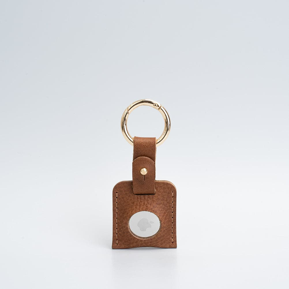 Premium Leather AirTag Keychain - Customizable and Handcrafted