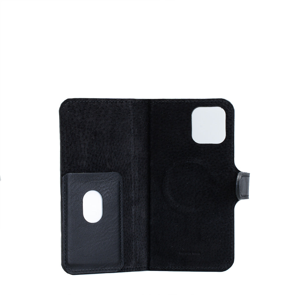 Full-grain Leather Folio Wallet with MagSafe - Spindly | Genuine Leather iPhone Case