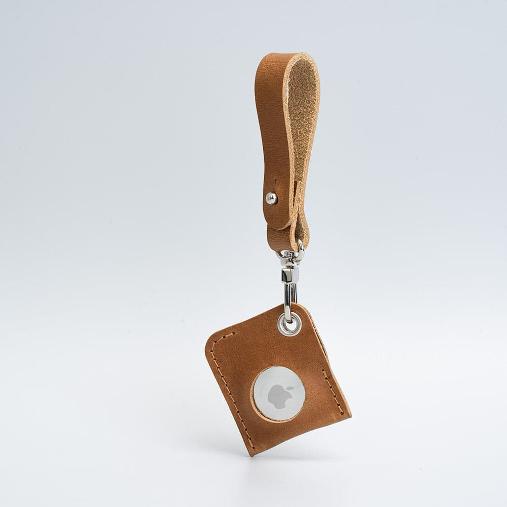 Premium Leather AirTag Bag Charm - Stylish and Functional