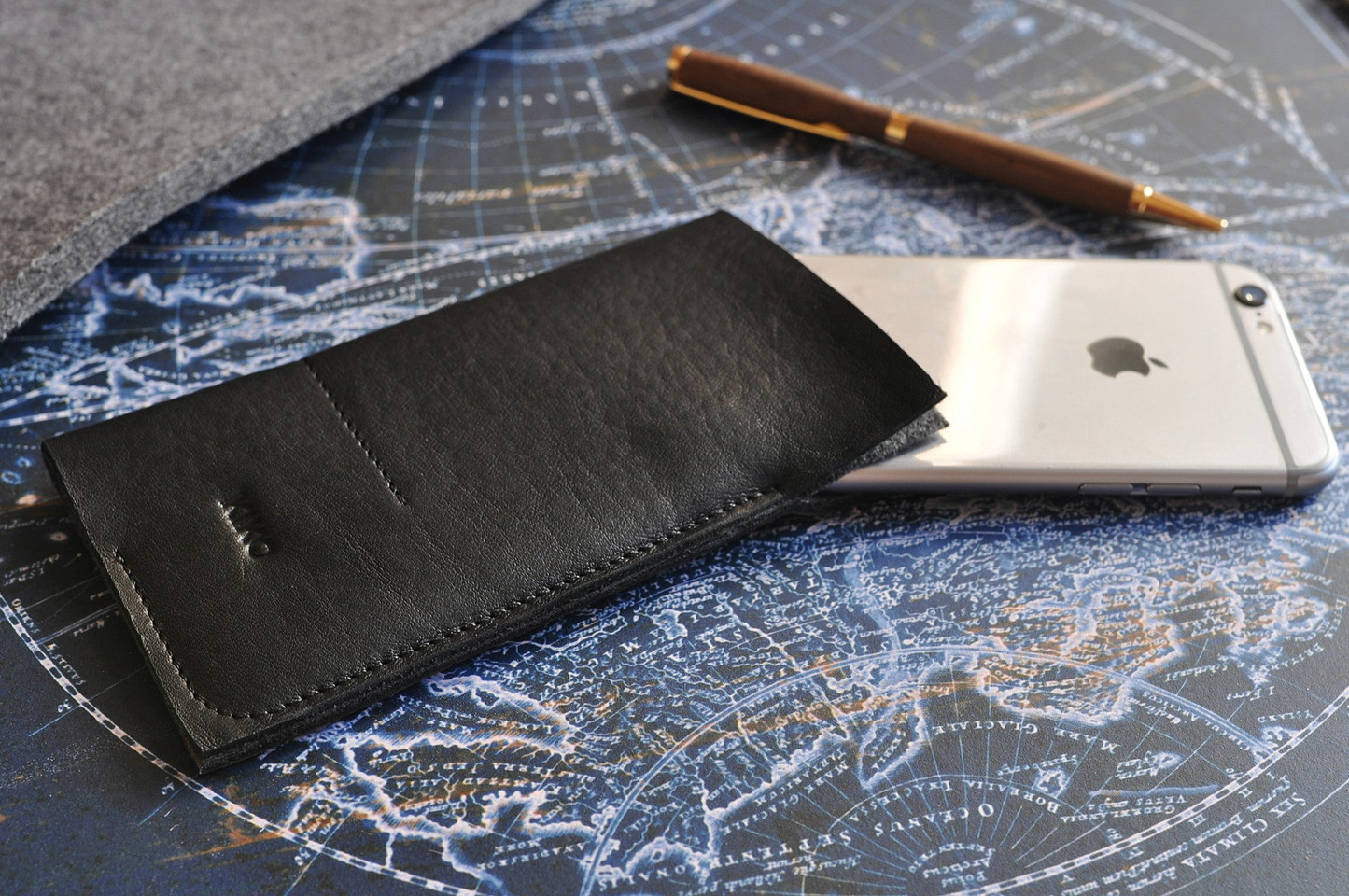 Premium American Horween Leather iPhone Wrap | Slim, Stylish, and Functional