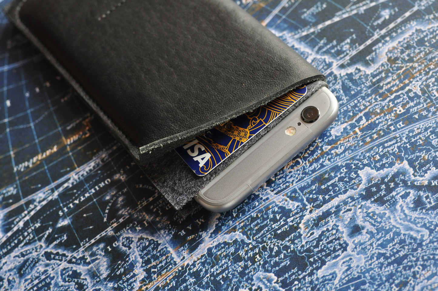 Premium American Horween Leather iPhone Wrap | Slim, Stylish, and Functional