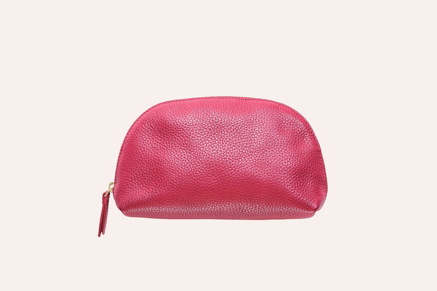 Travel Case Medium | Genuine Pebble Leather | Zipper Closure