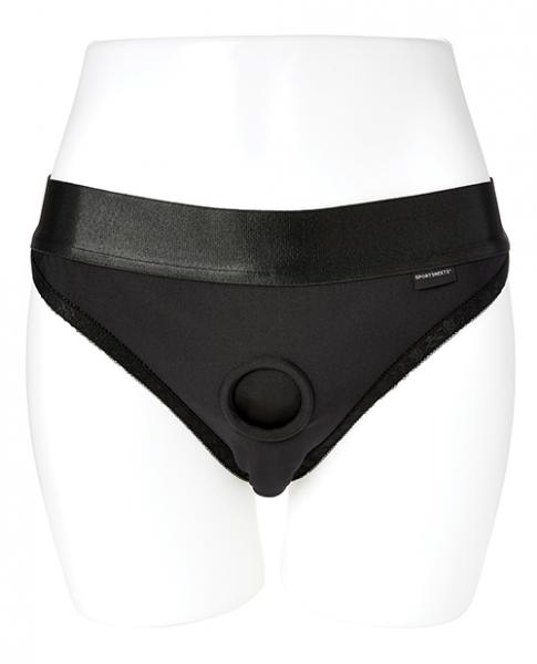 Em Ex Active Harness Wear Silhouette Crotchless XS Black - Comfortable, Durable & Stylish