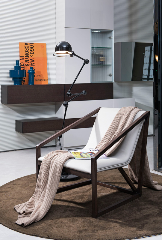 29" Grey Eco Leather Lounge Chair | Comfortable and Stylish