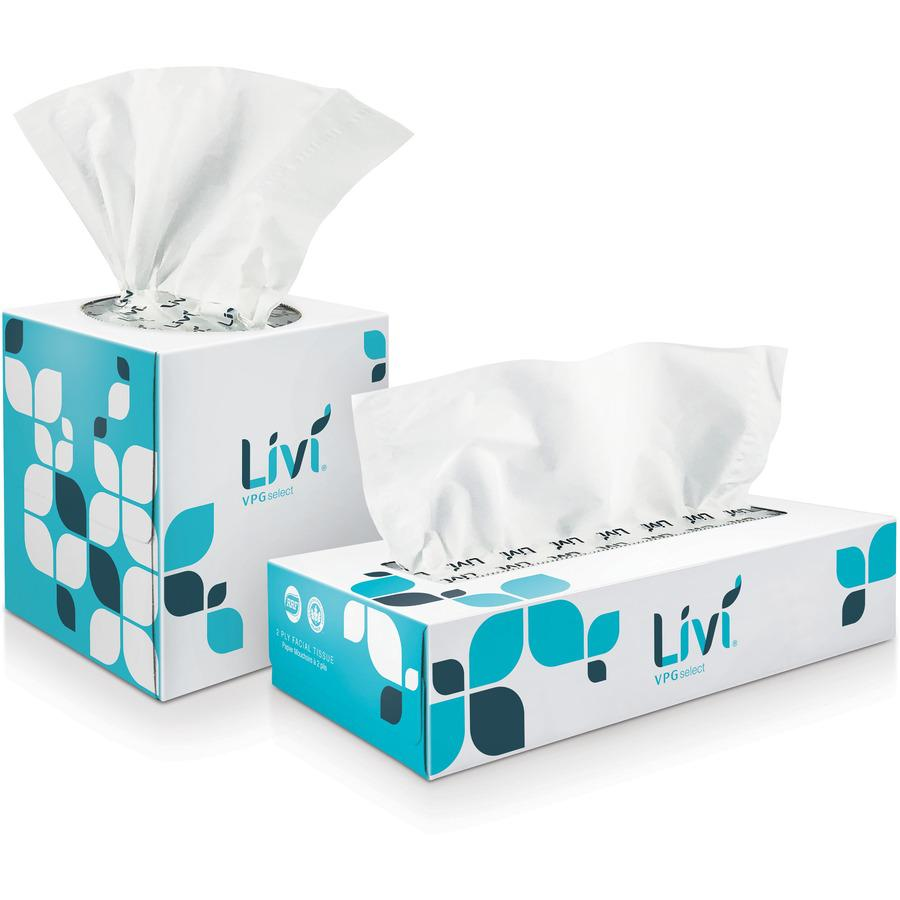 Livi Solaris Paper 2-ply Facial Tissue - Soft, Eco-friendly, Embossed