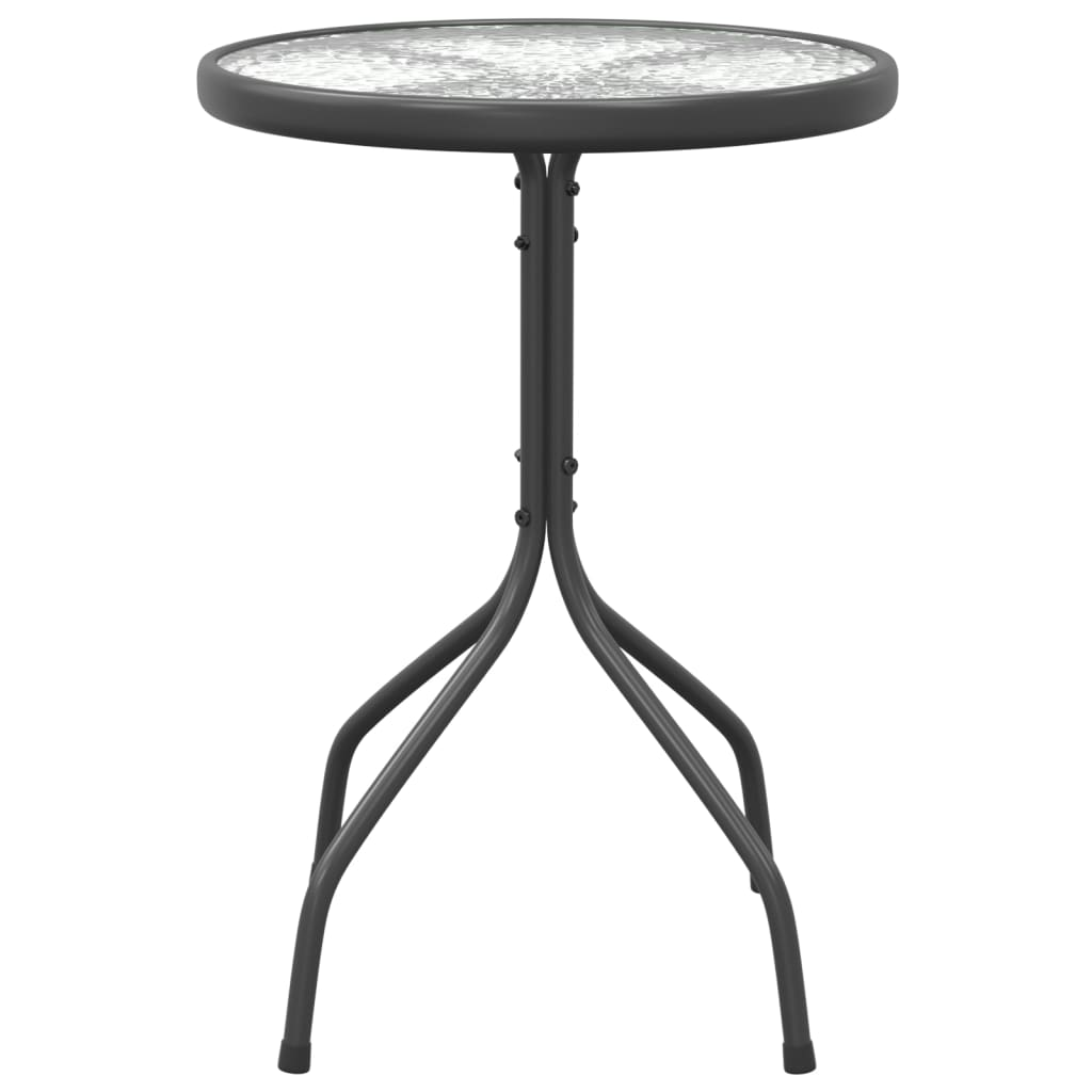 vidaXL Patio Table Ø19.7"x28" Steel Anthracite - Stylish and Durable Outdoor Furniture