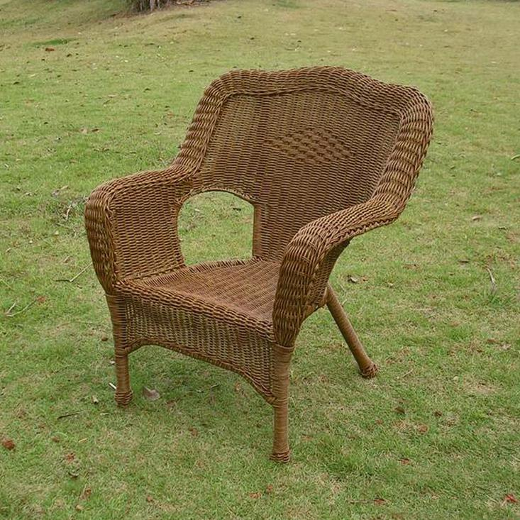 Camelback Resin Wicker Patio Chair - Stylish and Durable Outdoor Furniture