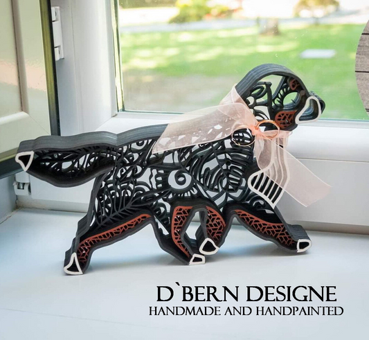 D'Bern Designe Handmade and Hand Painted Wooden Bernese Mountain Dog