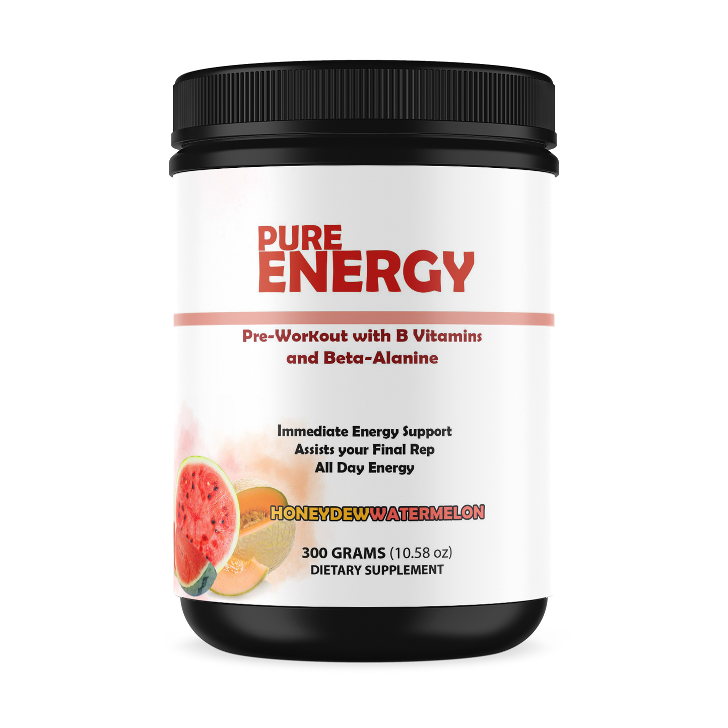 Pure Energy - Honeydew Watermelon | Boost Your Morning and Workout Energy