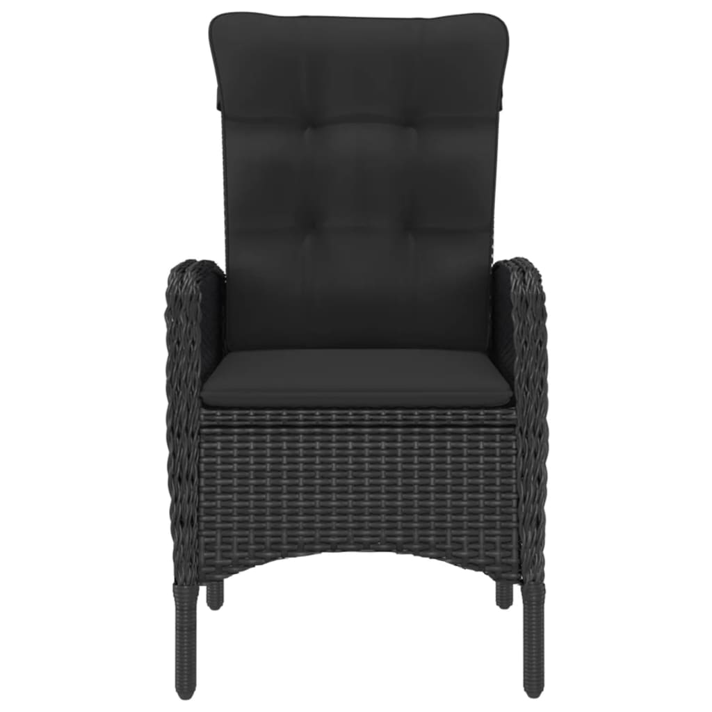 vidaXL 5 Piece Patio Dining Set Black - Outdoor Furniture for Stylish and Comfortable Dining