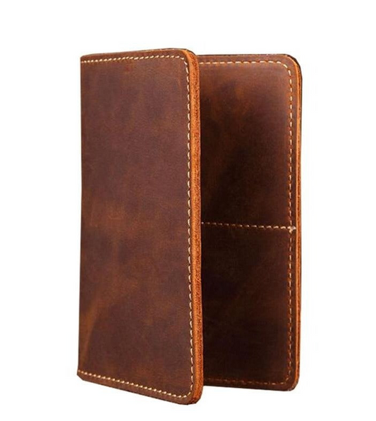 Priam Handmade Leather Passport Cover - High-Quality Travel Wallet