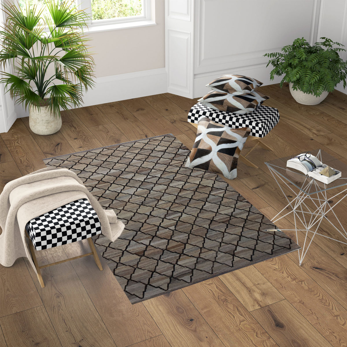 Ariana Handmade Dorado Kilim Rug - Genuine Wool | Bohemian Style
