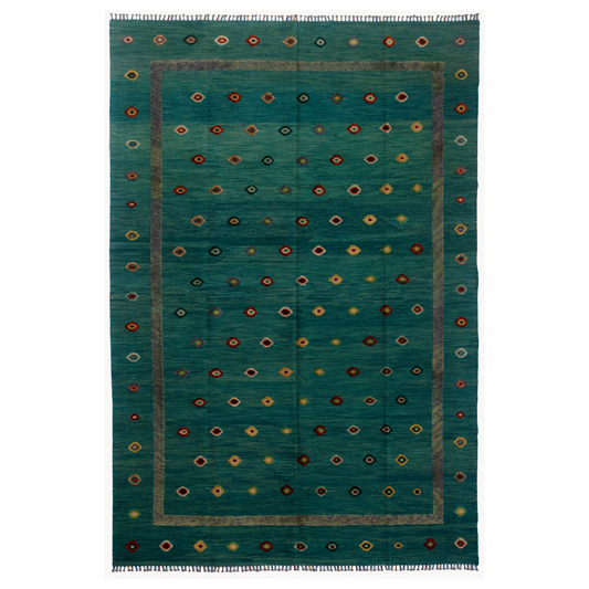 Berjista Handmade Elephant Kilim Rug | Genuine Wool | Bohemian Vibe Style