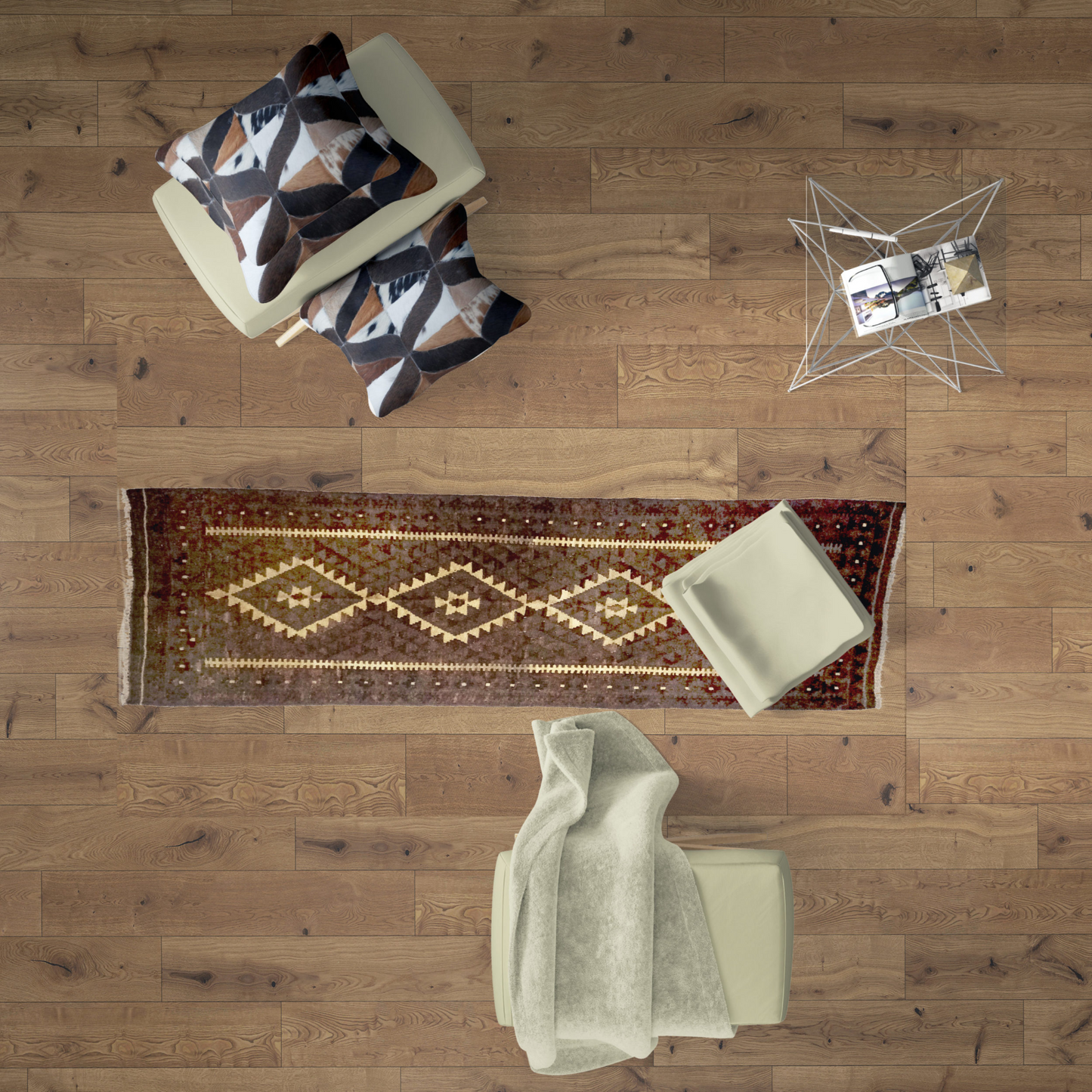 Handmade Irish Kilim Runner - Colorful and Attractive Woolen Hallway Runner for Sale