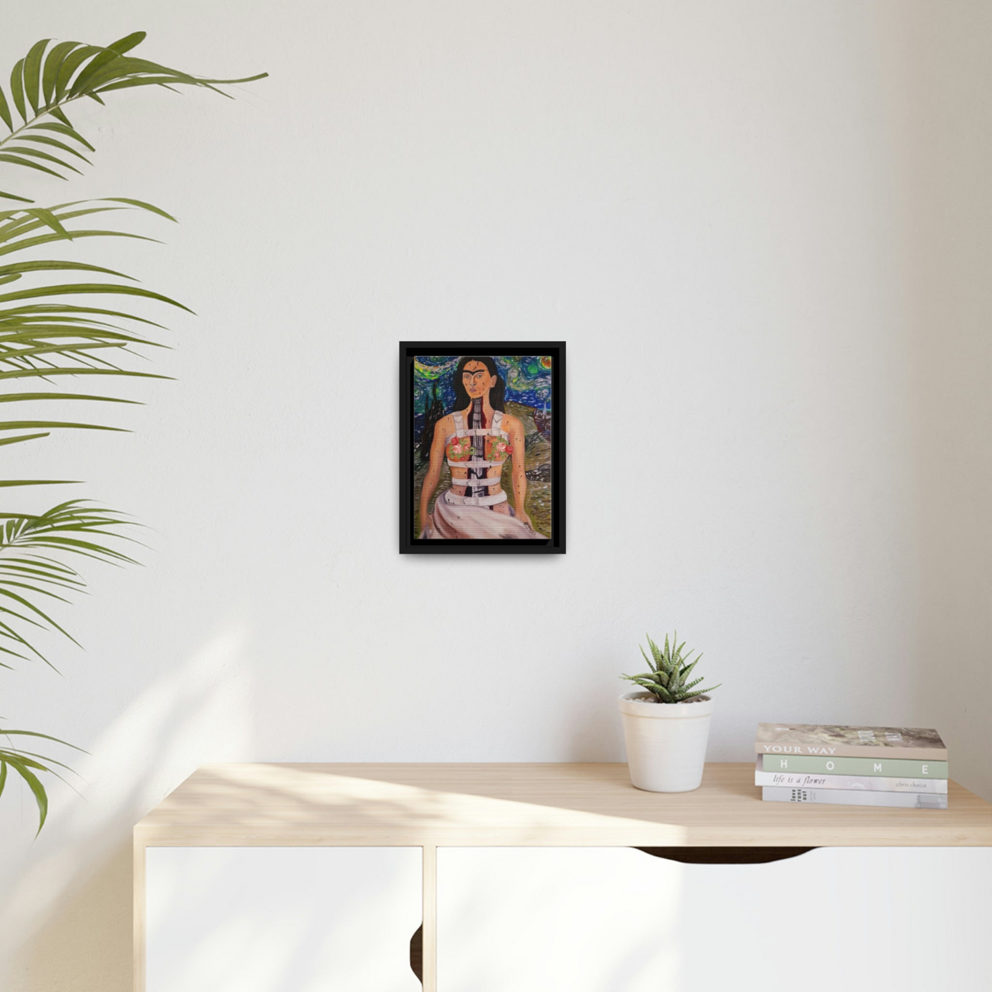 Canvas Wall Art Matte With Frame & Eco-Friendly FRIDA - By QueenNoble
