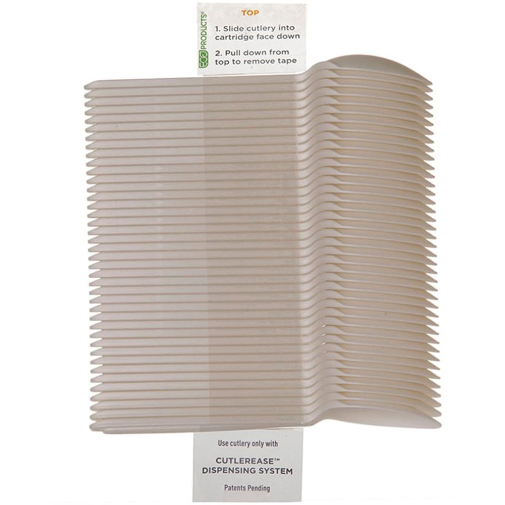 Eco-Products Cutlerease Dispensable Spoons - 960/Carton - Teaspoon - White
