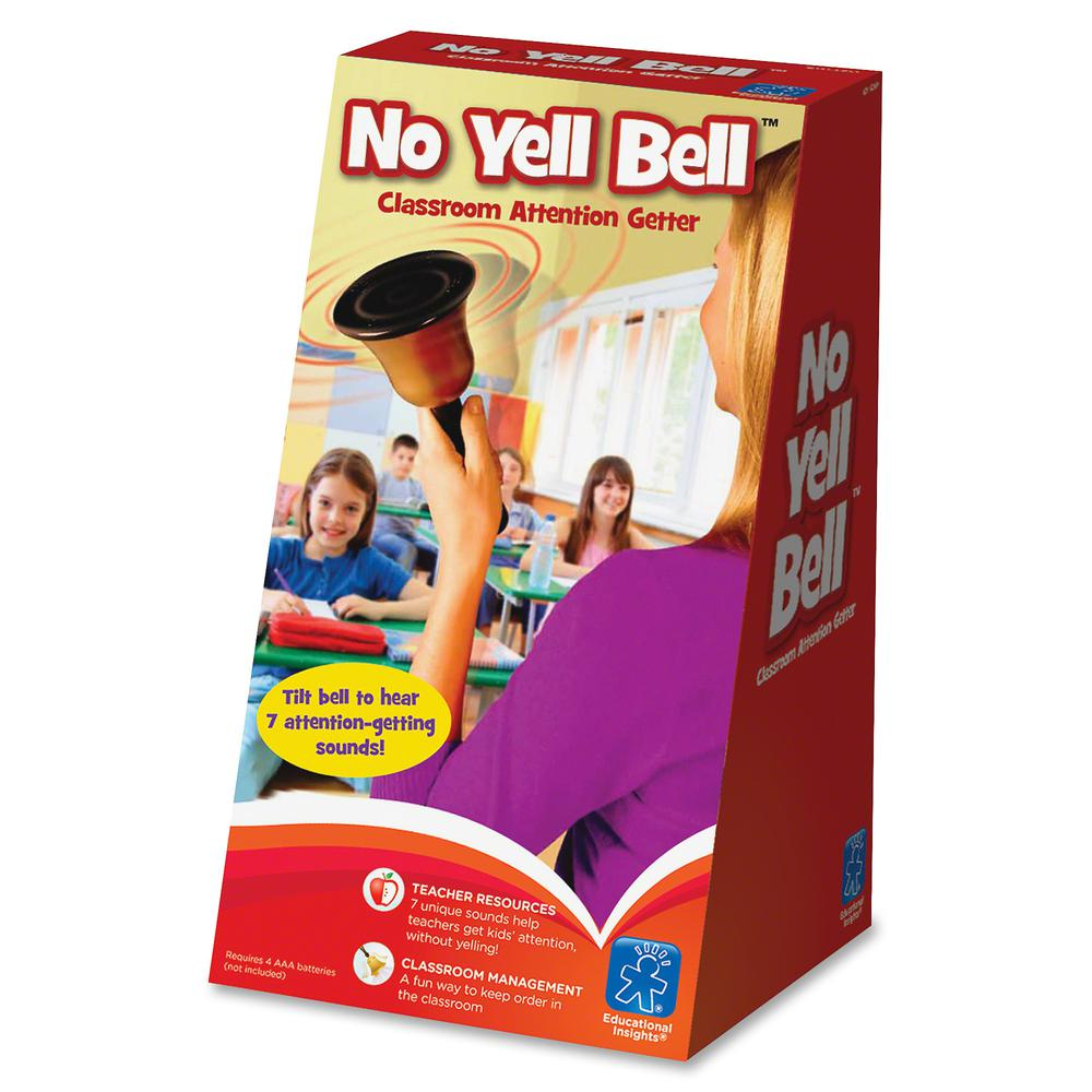 Educational Insights No Yell Bell - Assorted Color | Electronic Bell for Classroom Attention