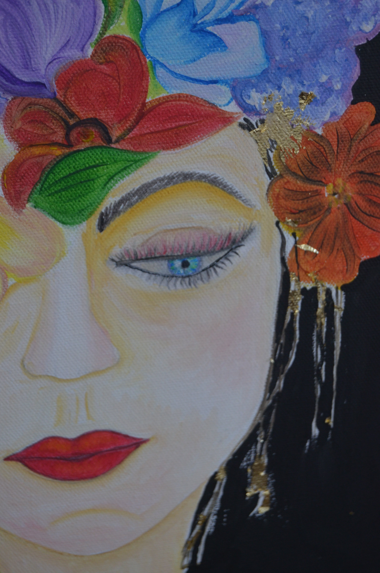 Original Painting Artwork with Oil Paints on Canvas | Portrait | Handmade | Made in USA