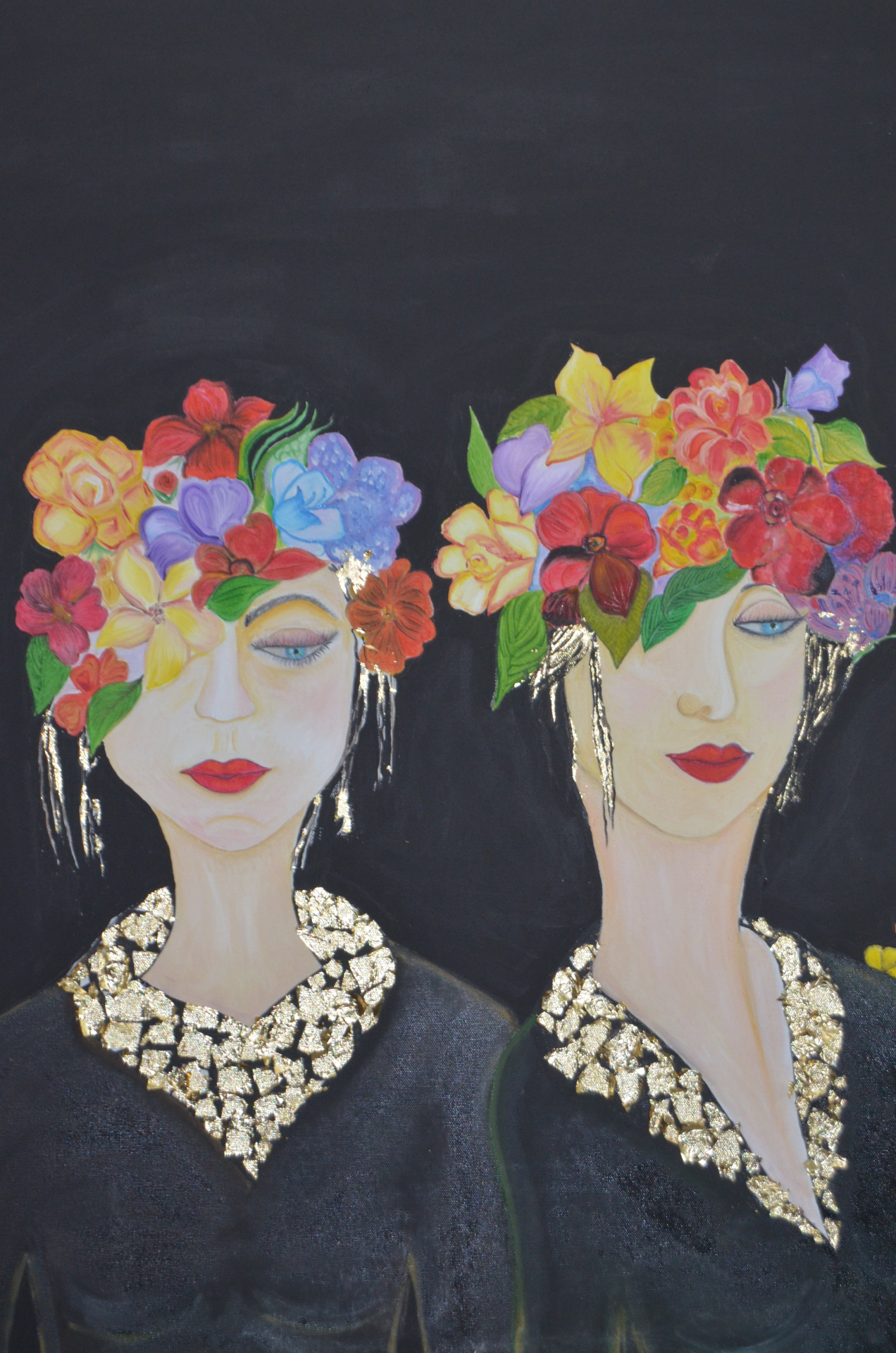 Original Painting Artwork with Oil Paints on Canvas | Portrait | Handmade | Made in USA