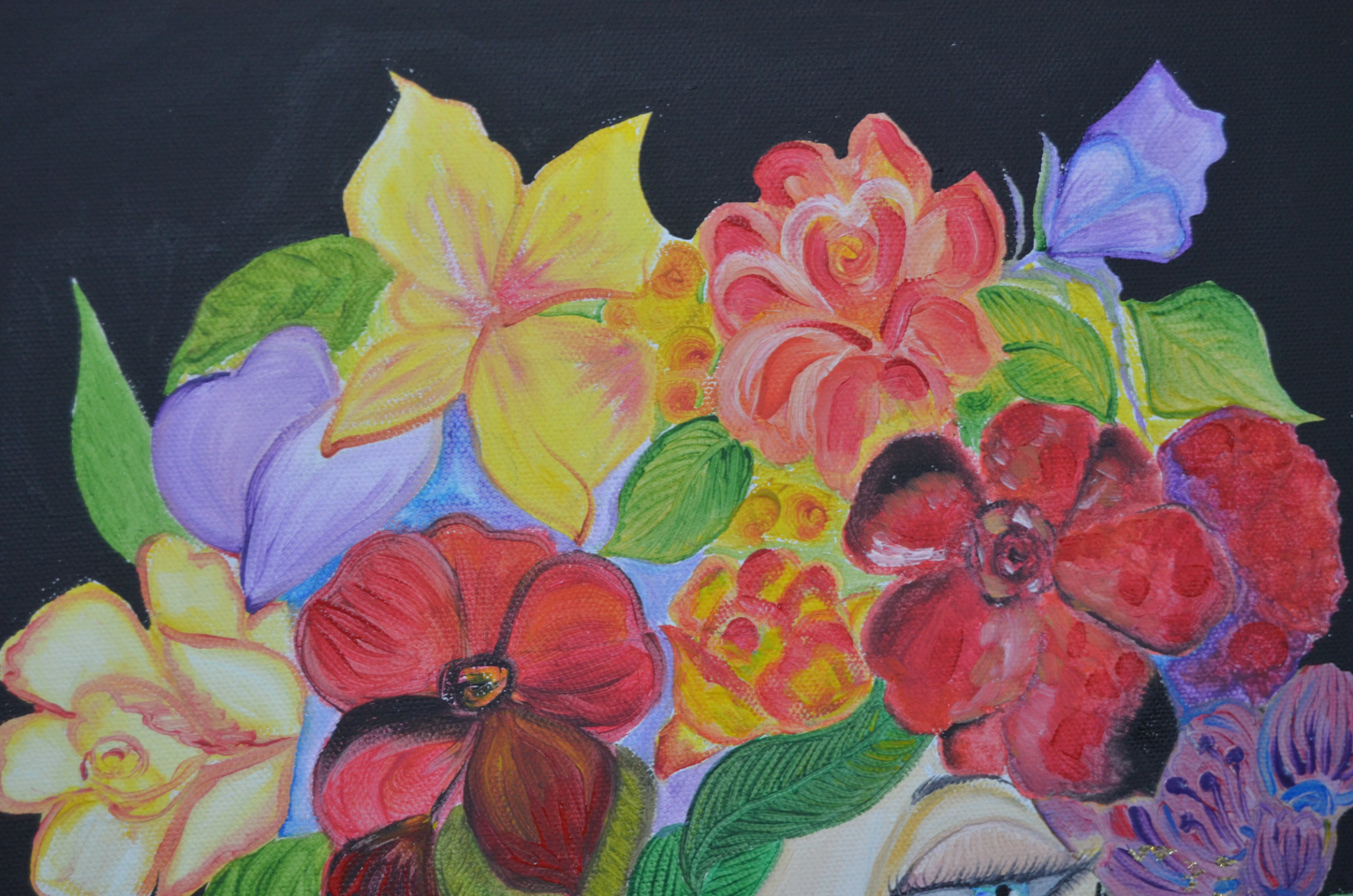 Original Painting Artwork with Oil Paints on Canvas | Portrait | Handmade | Made in USA