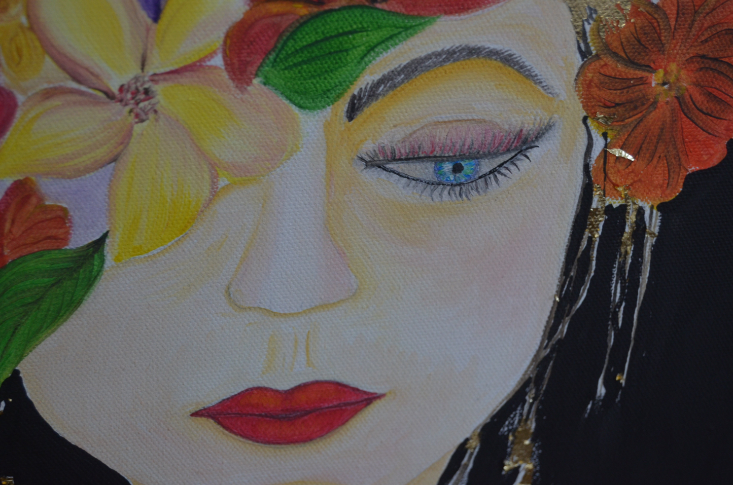 Original Painting Artwork with Oil Paints on Canvas | Portrait | Handmade | Made in USA