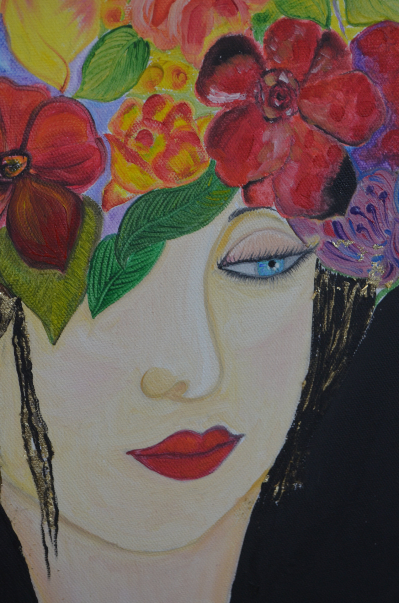 Original Painting Artwork with Oil Paints on Canvas | Portrait | Handmade | Made in USA