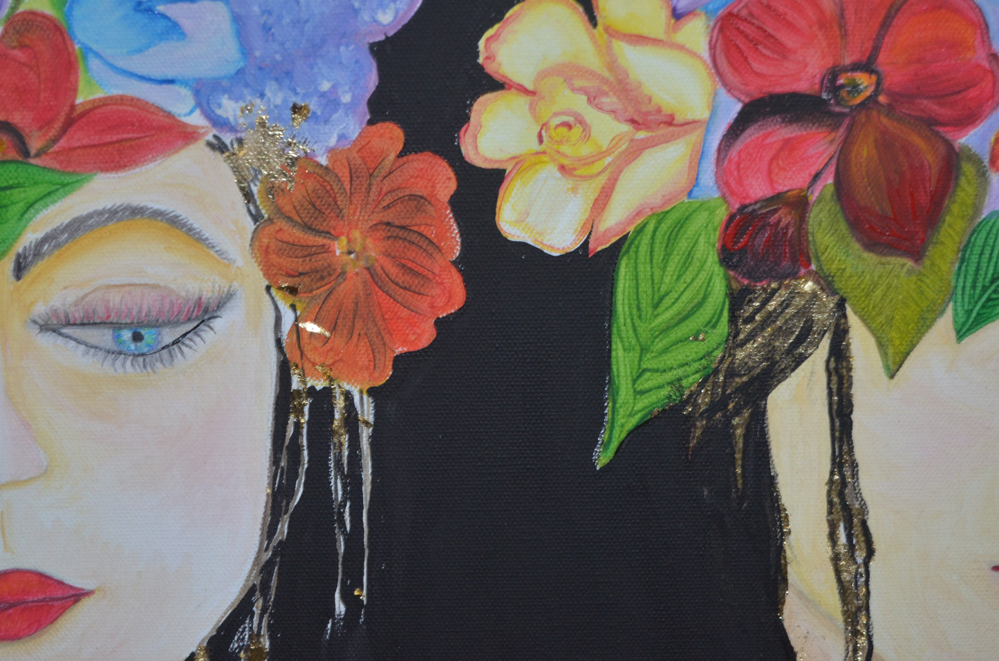Original Painting Artwork with Oil Paints on Canvas | Portrait | Handmade | Made in USA