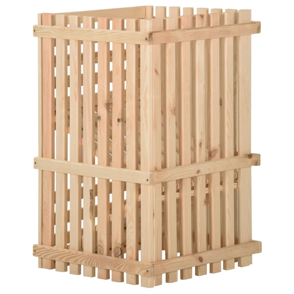vidaXL Potato Box 19.7"x19.7"x31.5" Solid Wood Pine - Kitchen Storage Bin