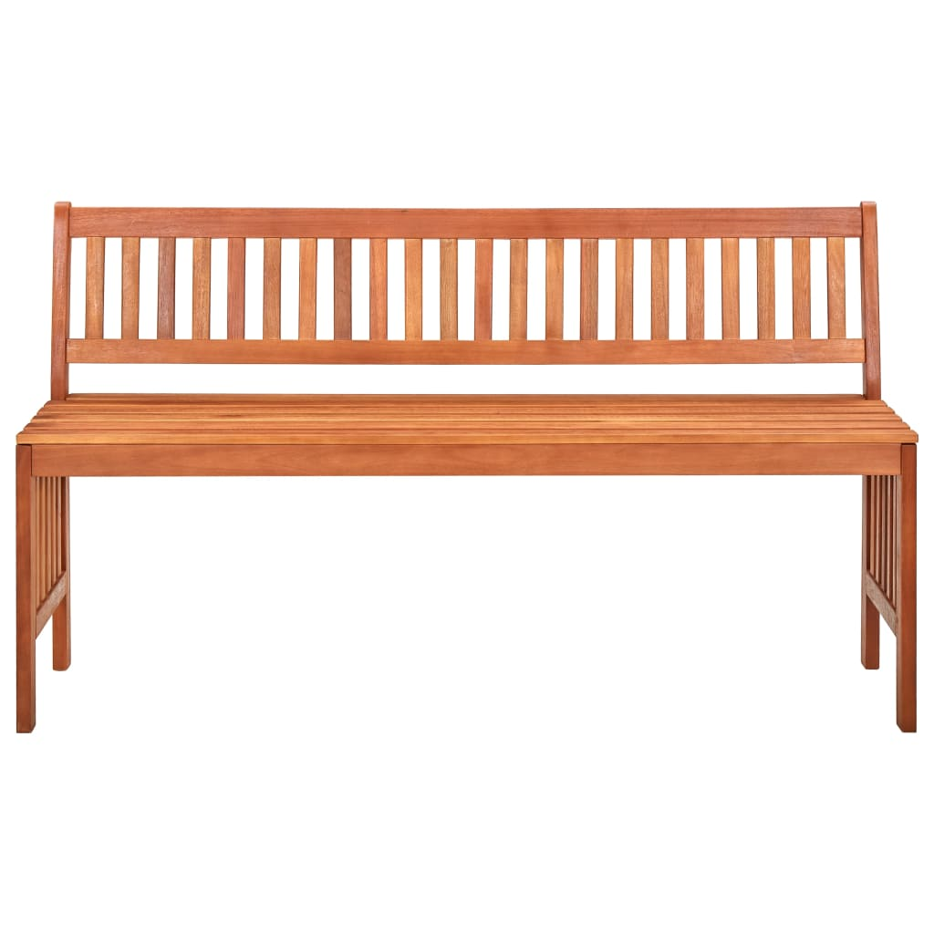 vidaXL Patio Bench 53.9" Solid Wood Eucalyptus - Weather-Resistant and Durable