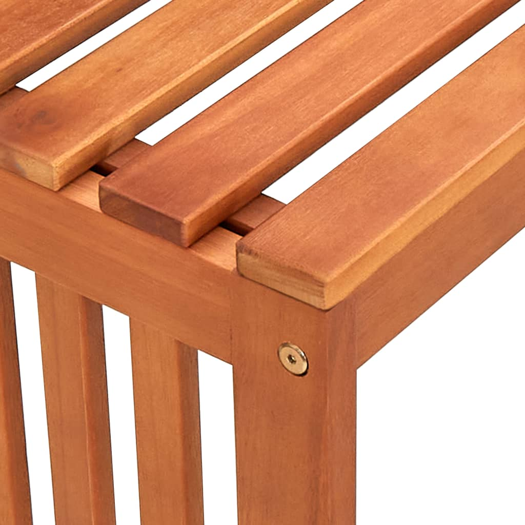 vidaXL Patio Bench 53.9" Solid Wood Eucalyptus - Weather-Resistant and Durable