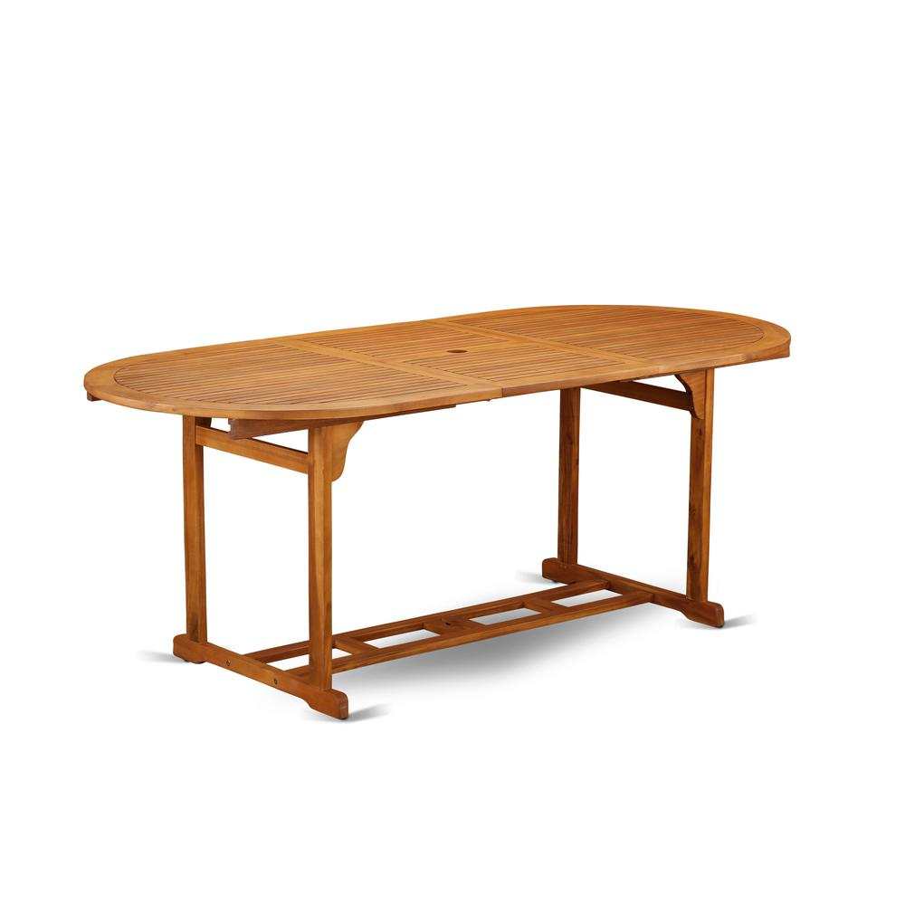 Wooden Patio Set Natural Oil - Outdoor Furniture Dining Set