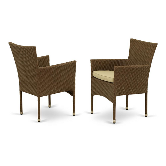 Brown Wicker Patio Chair - Comfortable Outdoor Furniture for Your Patio