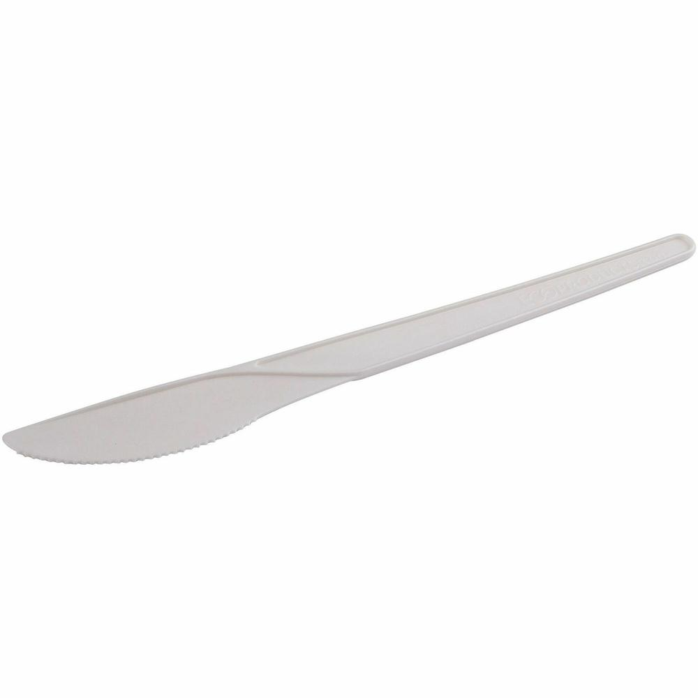 Eco-Products 6" Plantware High-heat Knives - White | Eco-friendly Disposable Knives