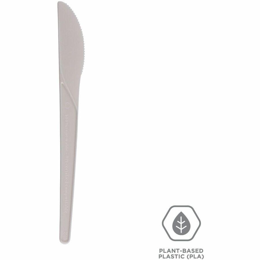 Eco-Products 6" Plantware High-heat Knives - White | Eco-friendly Disposable Knives
